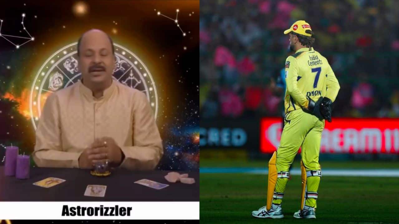 [Watch] 'No. 7 Thala For A Reason' - Astrologer Becomes MS Dhoni's Fan On Camera; Video Goes Viral